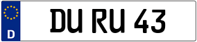 Trailer License Plate